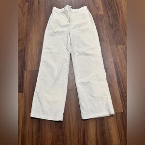 NWT Madewell Cream Wide Leg Jeans